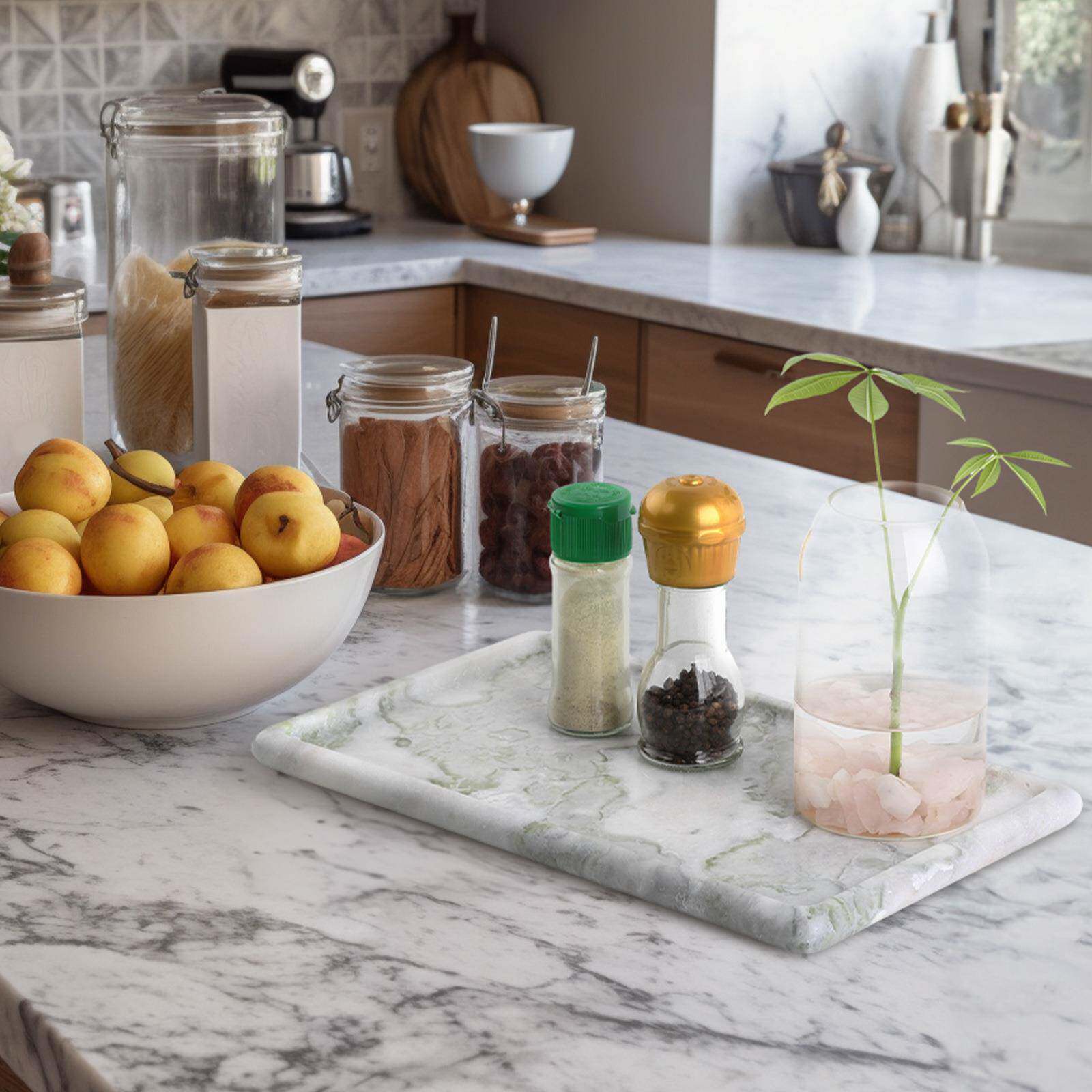 厂家天然大理石托盘方形首饰收纳家居摆件装饰品样板间酒店软装