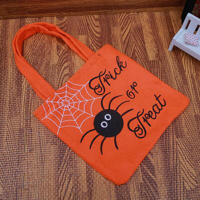 Halloween pumpkin tote bag Gift bag Halloween candy bag