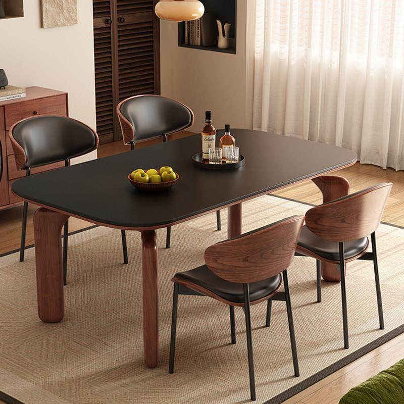 实木岩板餐桌中古风2025新款家用小户型客厅饭桌椅组合长方形覆古,住宅家具,岩板餐桌,淘宝优惠券,粉丝福利购,淘宝优惠卷