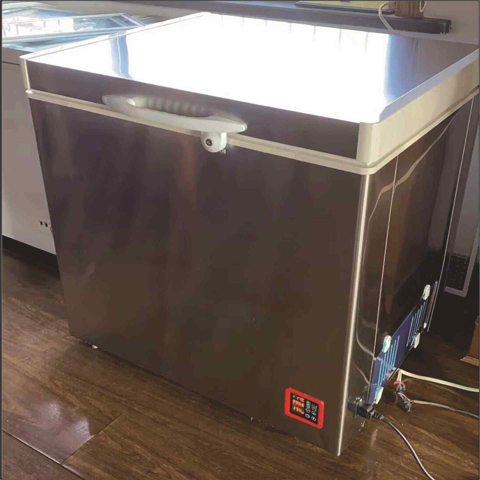 48V/60V不锈钢外壳车载冷柜100MM保温层太阳能冷柜 容量200L-300L