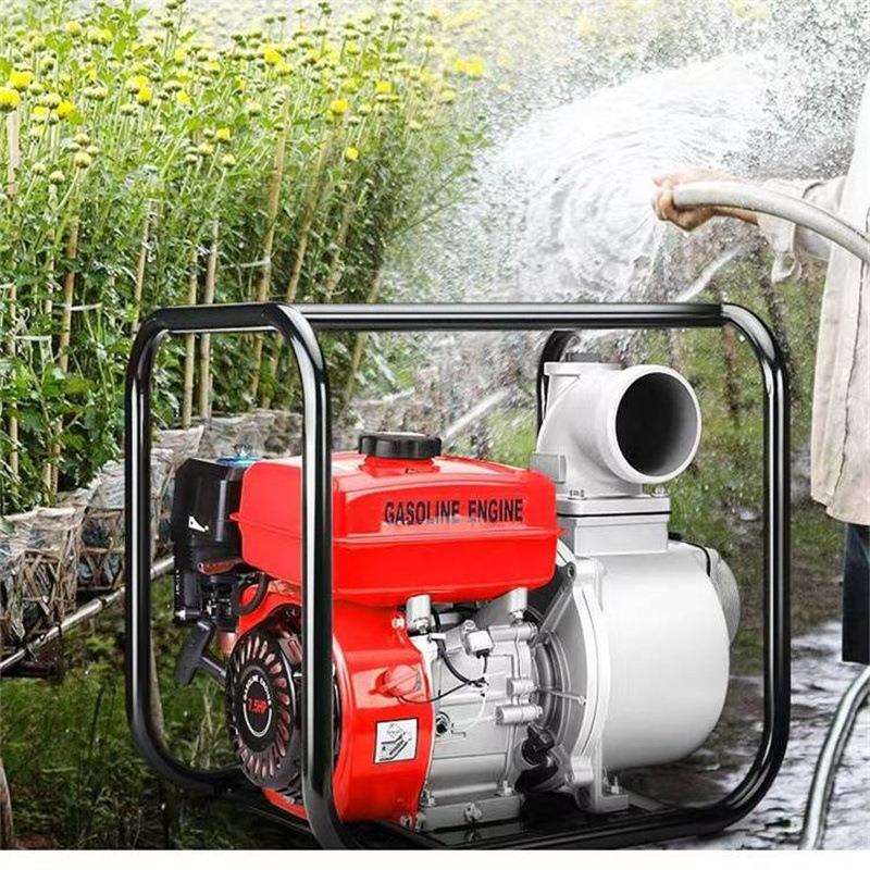移动式4寸汽油机抽水泵 大棚果园灌溉自吸泵 消防排涝抗旱抽水泵
