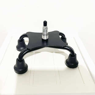 拐杖配件大四脚手杖底座稳固大四角拐棍脚部分通用批发代发防滑四