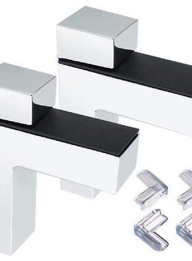 Clear Rubber Corner Guards & Adjustable Glass Shelf Clamp
