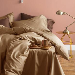 正品 简80支约埃及长绒棉贡缎全棉四件套1.5纯米床单被棉套1.8m双