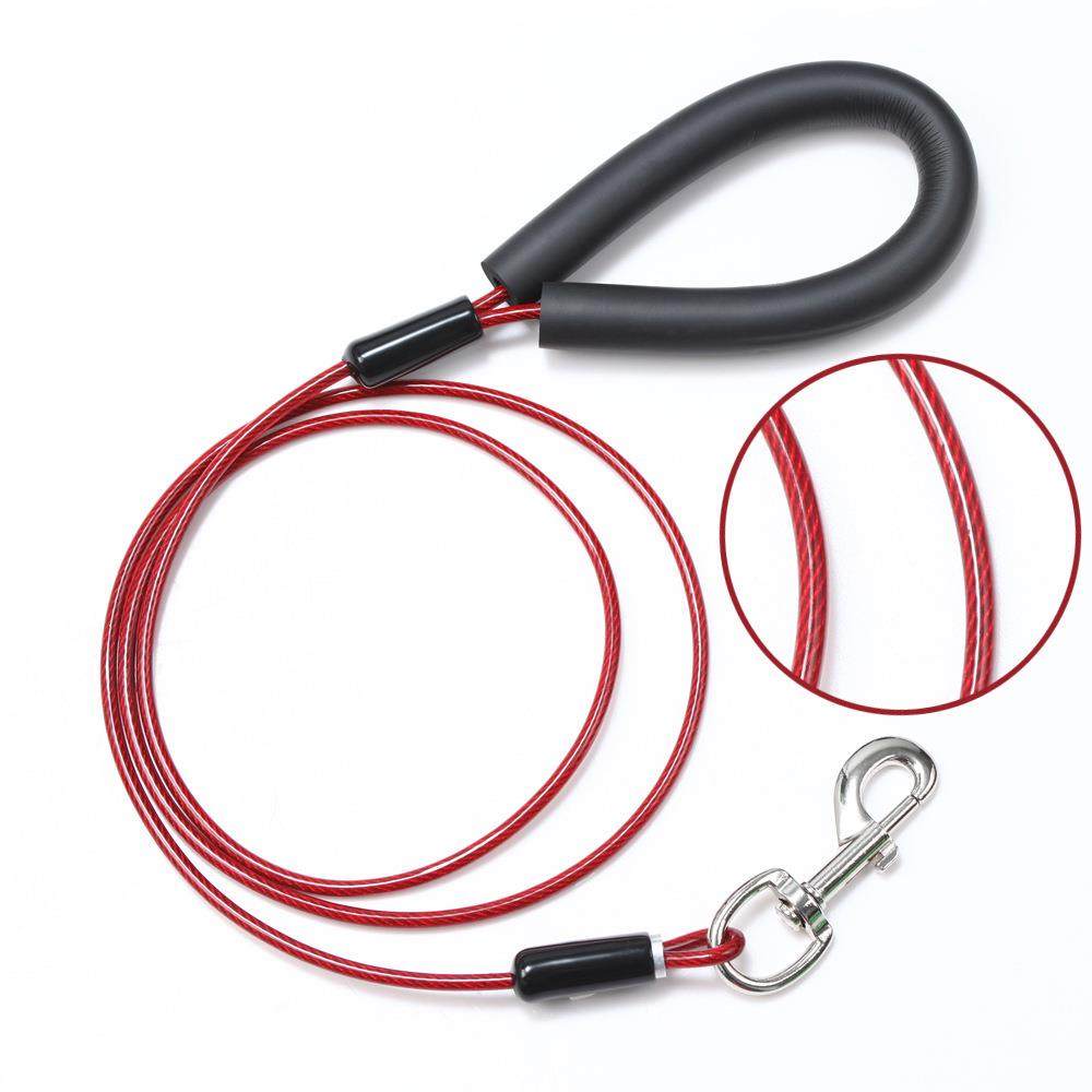 胜米厂家直销钢丝绳狗绳遛狗牵引绳防咬大中型犬宠物狗绳定颜,宠物/宠物食品及用品,狗牵引绳,淘宝优惠券,粉丝福利购,淘宝优惠卷