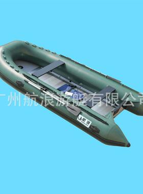 防汛夹网硬底皮划5人加厚冲锋舟钓鱼艇船货到付款送货
