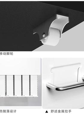 钢皮抽屉柜抽制屉式铁文办公收纳无品牌/柜储物桌下件柜带锁抽斗