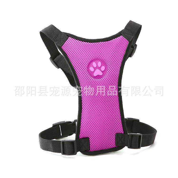 宠源 厂家现货宠物用品狗狗汽车安全网布胸背带多功能型 现货