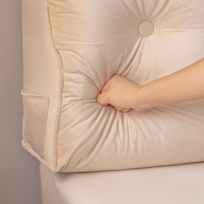 床头软包大靠背卧室榻榻床护上靠枕床靠上米靠垫腰可bierjiaj拆洗