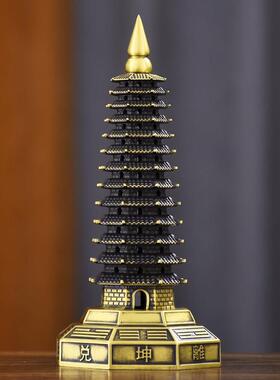 铜制文昌塔饰品八卦十三楼十三楼九楼九书桌文昌笔书桌学生礼品