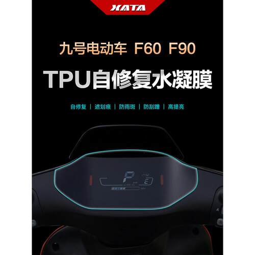 适用九号电动车F60/F90 仪表盘膜改装屏幕防刮高清保护贴膜水凝膜