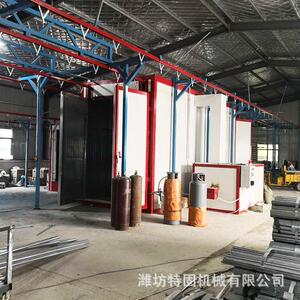 加工自动涂装喷涂线半自动锌钢护栏铁艺大门铁艺护栏喷涂流水线