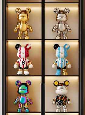 暴力熊大号手办摆件客厅轻奢高档电视酒柜展示柜装饰品高级感小众