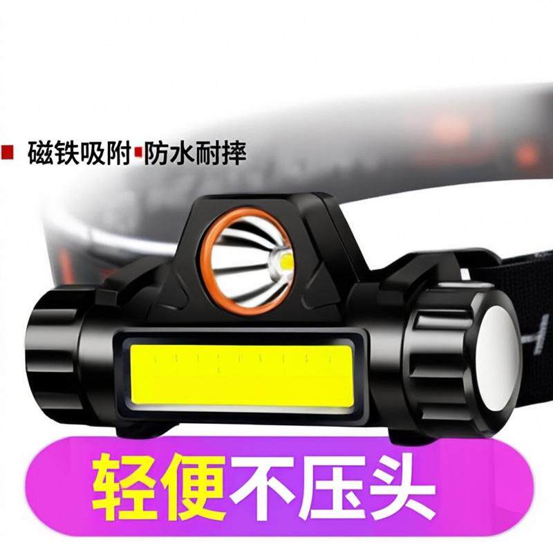强光光头头灯充电感应头戴头灯