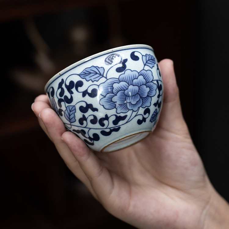 复古青花瓷旅行茶具套装便携快客杯一壶一杯办公室单人泡茶壶茶杯