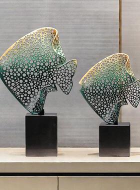 年年有余 余鱼摆品件客厅金属工艺居礼品摆饰电视柜关酒柜QTC-122