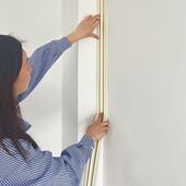 自粘阴角线条装 饰材料pvc墙角美边条圆弧内顶角线 饰条客厅吊顶装