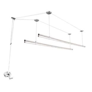 手摇衣升降阳台晾衣杆晒晾衣架凉衣钣金烤架漆衣服架架晒被包安装