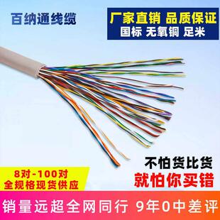 HSYV室内大对数通信电缆8 16 25 50 100对国标无氧铜三类电话电缆