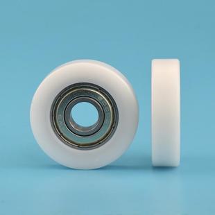 BS600038 10包塑滑轮6000轴承轮滚动滑轮导轮尼龙塑料轮10