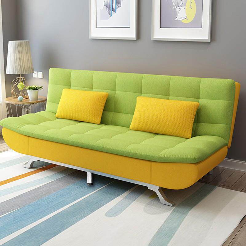 可折叠两用布艺沙发床可拆洗小户型出租房简易沙多功能折叠沙发床