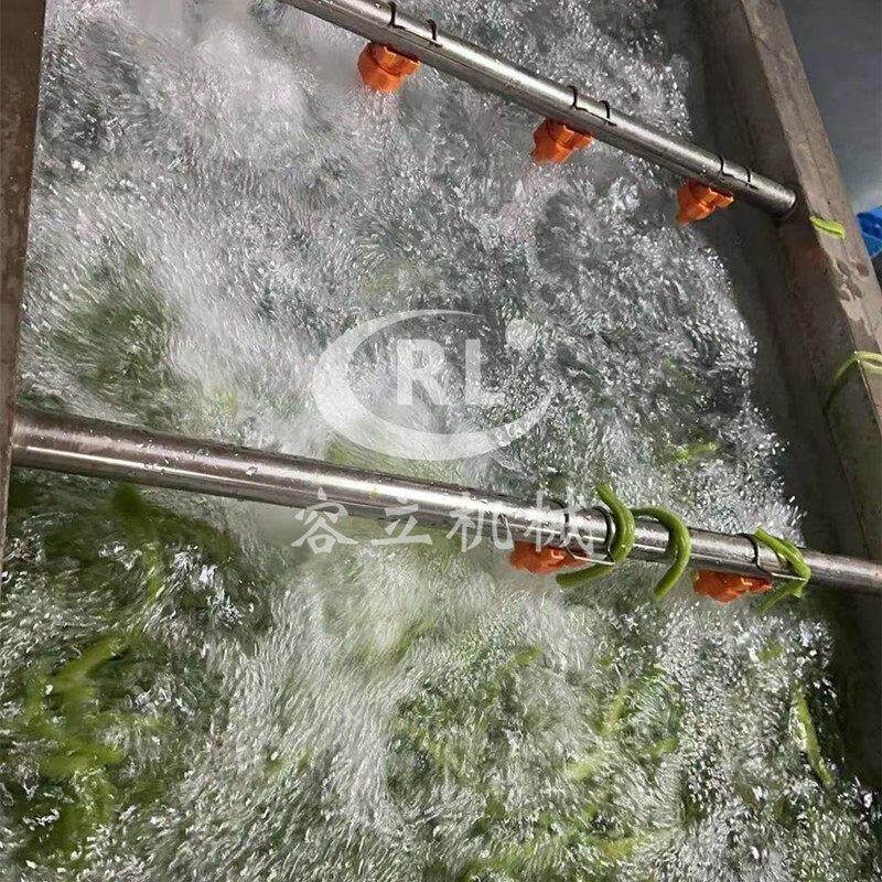 气泡式贡菜清洗机鼓泡式蕨菜梅干菜清洗去杂机果蔬气泡清洗机