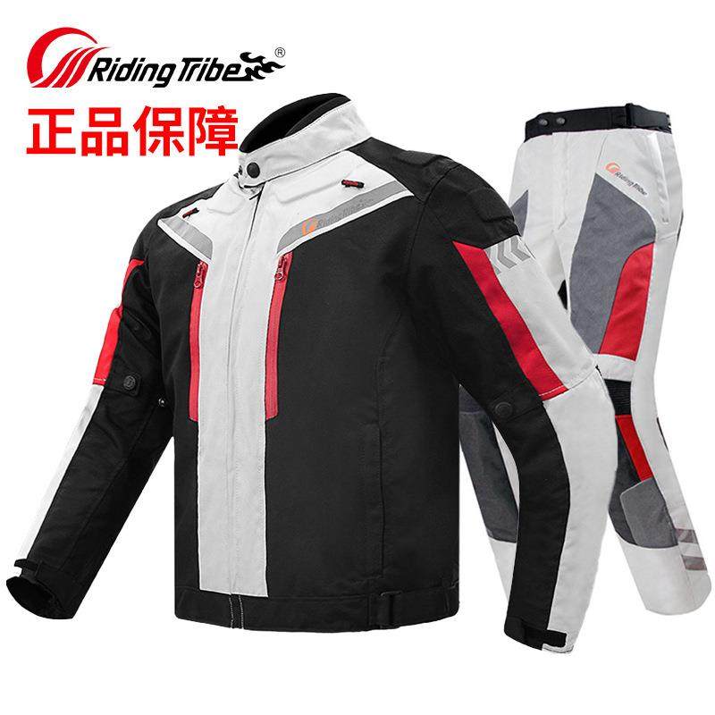 夏季摩托车骑行服男女反光透气潮男网眼机车服外套夹克防水赛车服