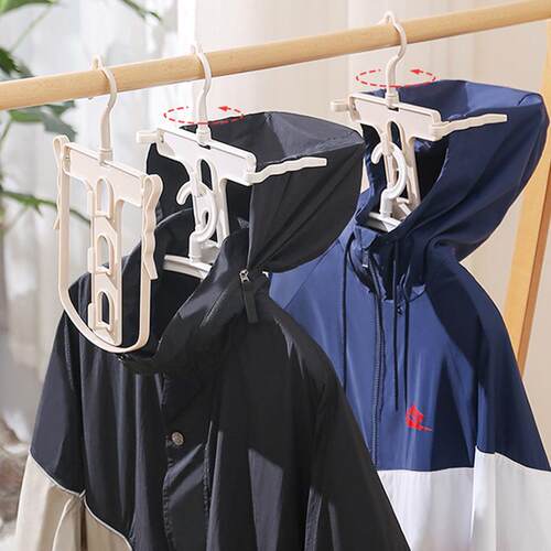 Japanese-style folding hooded folding clothes drying rack, s