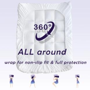 Soft Mattress Cover Slip Single Bed Elastic Pad Anti Topper