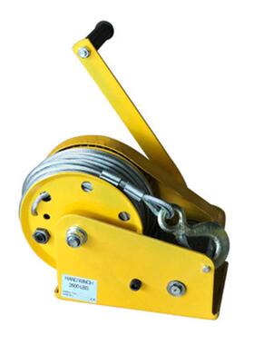 手摇卷扬机桥梁UUV冲孔打矿用手卷摇扬机桩运行稳定5T手摇卷扬机