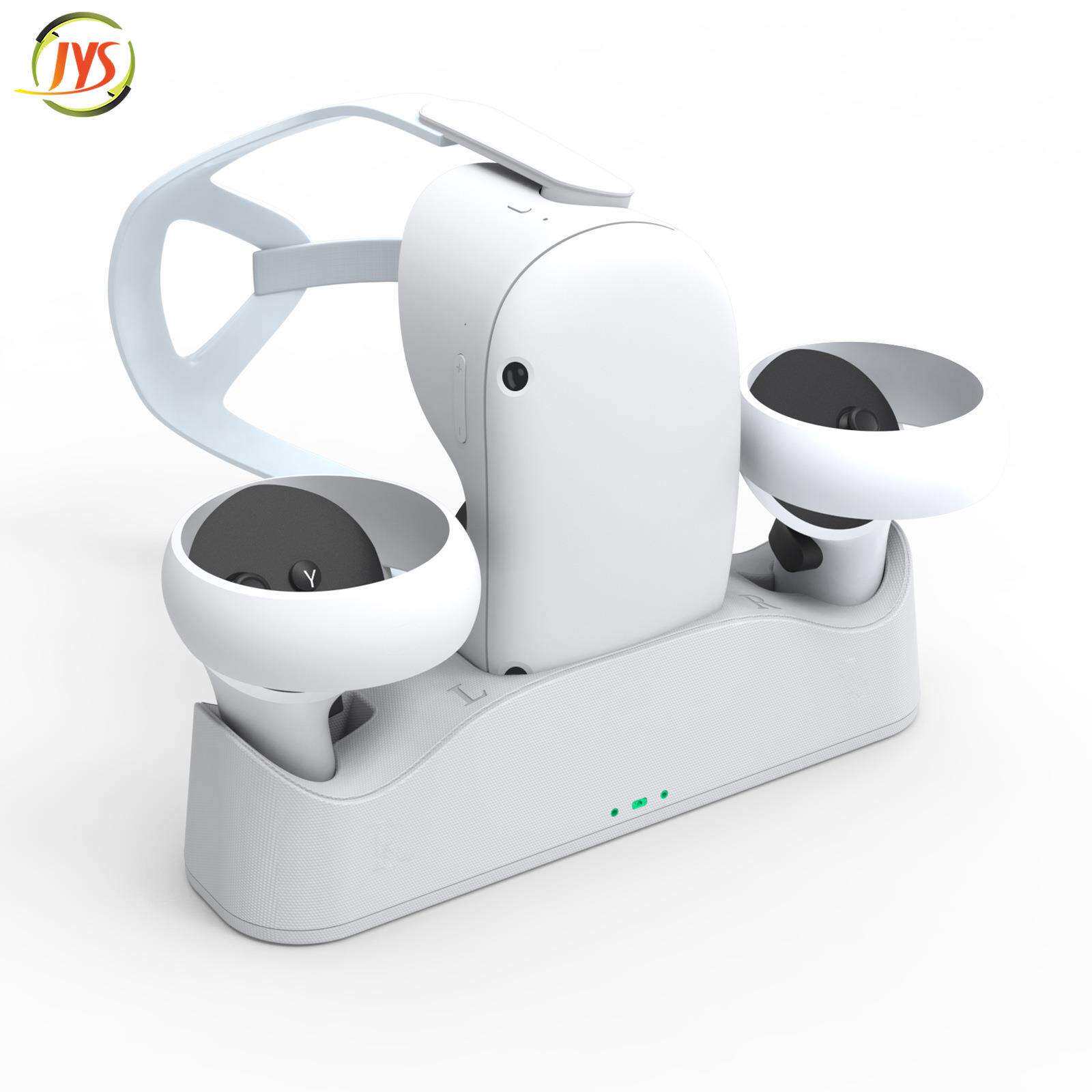 Oculus quest 2 VR眼镜手柄磁吸充电底座配电池套装JYS-OC003