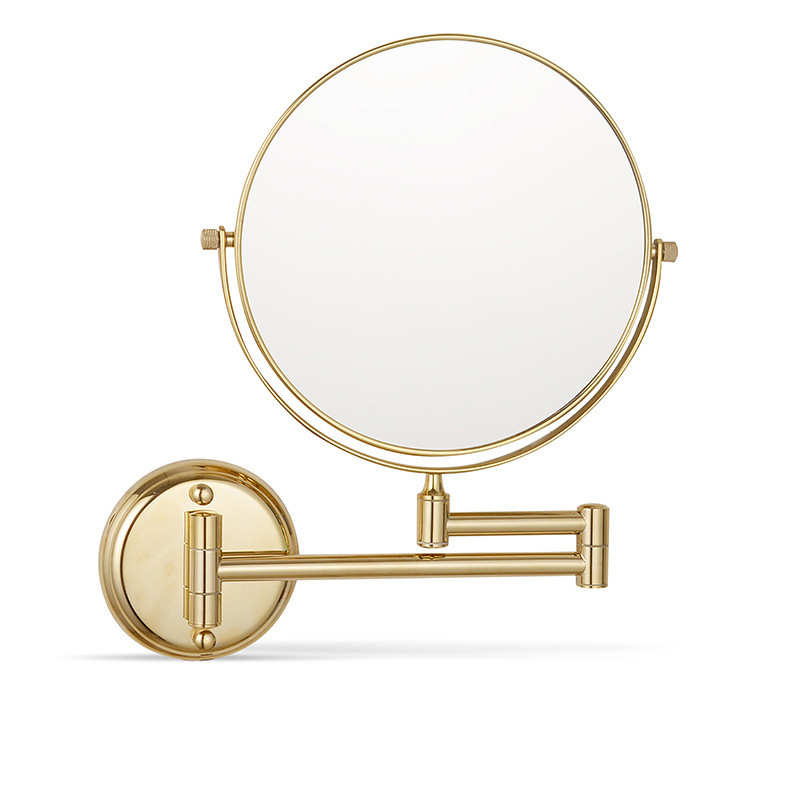 妆台卫生间浴室折叠旋转镜子墙放大壁挂上双面美容不锈钢化妆镜镜