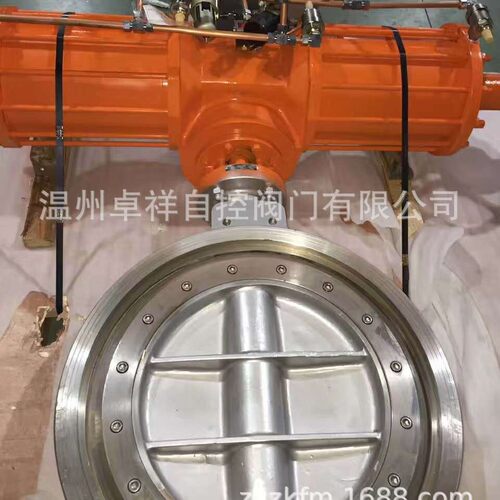 气动蝶 温州卓祥AW气动法兰硬阀密封阀 D6蝶43W-10C ND600