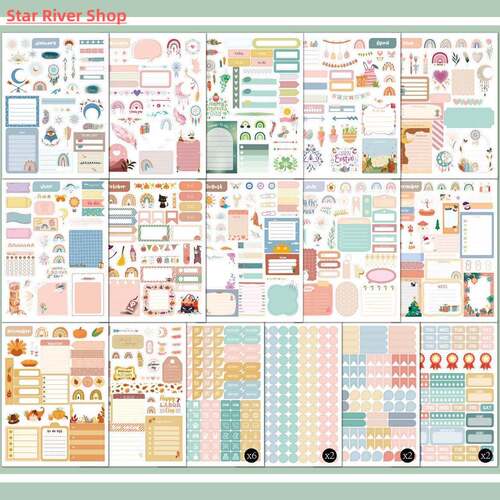 Planner Stickers 24 Sheets 1700 For Diary Stickers Notebook