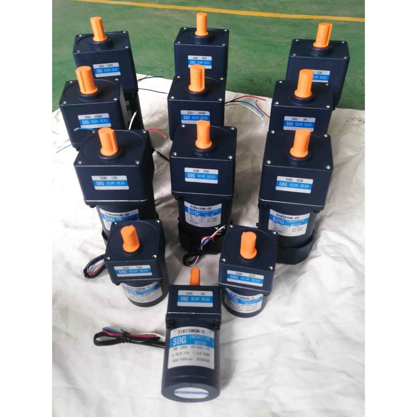 硕邦厂家直销6W-250W交流减速马达220V单相调速减速SBG调速马达
