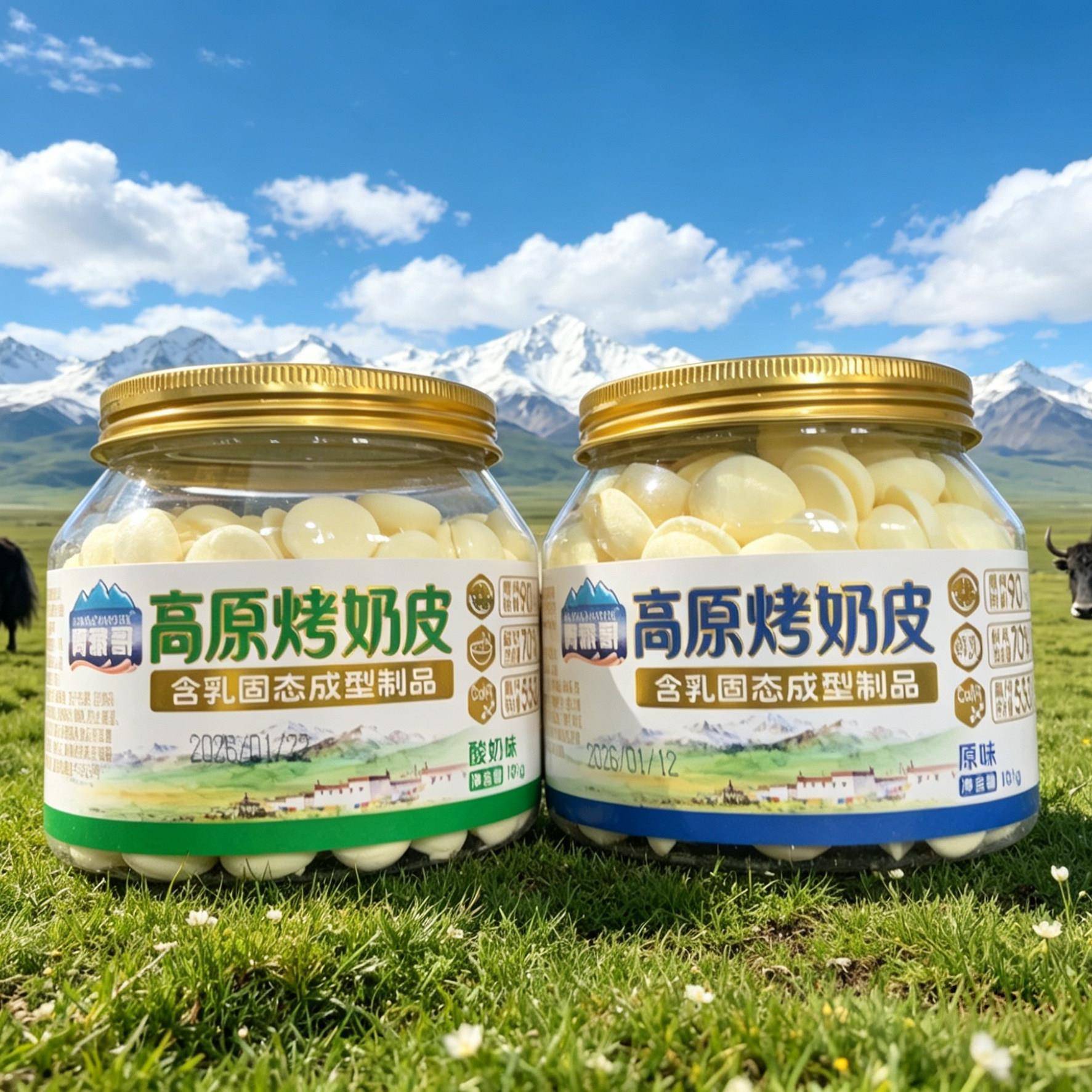 小红书推荐101克青海特产青藏哥高原烤奶皮/原味/酸奶味