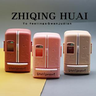 扮家家酒玩具迷你微缩小白冰箱双门厨房新款儿童娃娃屋ob11食玩