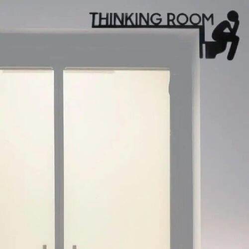 Elegant THINKING ROOM Metal Wall Art Sculpture for Home