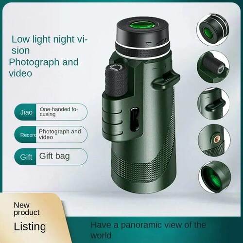 High Definition Single Tube Telescope, Compact and Portable,
