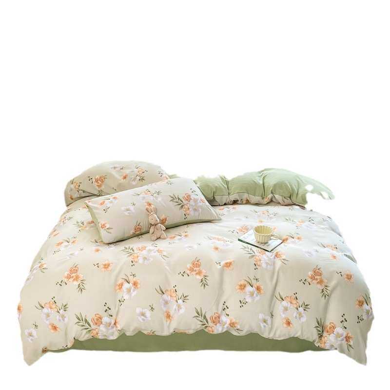 床上用品水洗床单三件套纱双层棉麻件套被罩学生宿舍四被套,床上用品,床品套件/四件套/多件套,淘宝优惠券,粉丝福利购,淘宝优惠卷