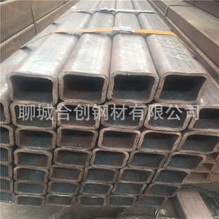 供应冷拔黑退焊接方矩形管 小口径方矩管 q235b铁扁通方矩形焊管