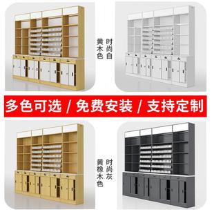 需定制超市烟酒柜展示柜收银柜台一体组合靠墙立柜背柜展示架烟柜