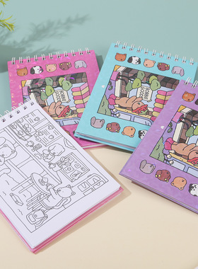 品质爆款小熊画画本小学生美术专用图画本幼儿园专用填色绘画本