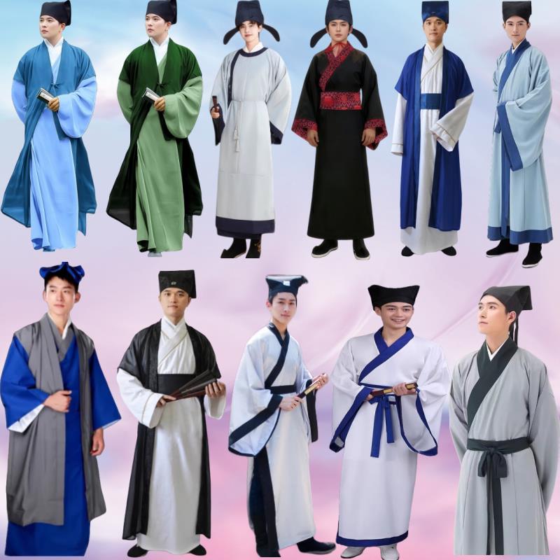 宁采臣书生才子服装话剧演出服古装先生秀才古代李白书生儒家衣服