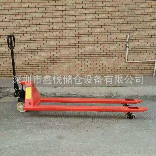 吨牛力手动叉车超长型液压搬运车加长超短型托盘地牛车