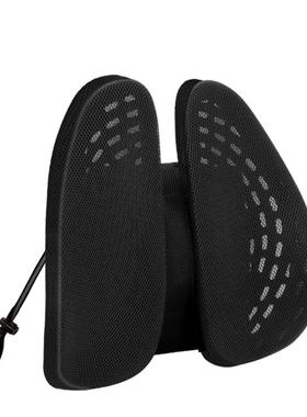 RI0T气动腰靠垫黑色透气办公室护腰靠背垫司机座椅久坐腰垫腰枕车