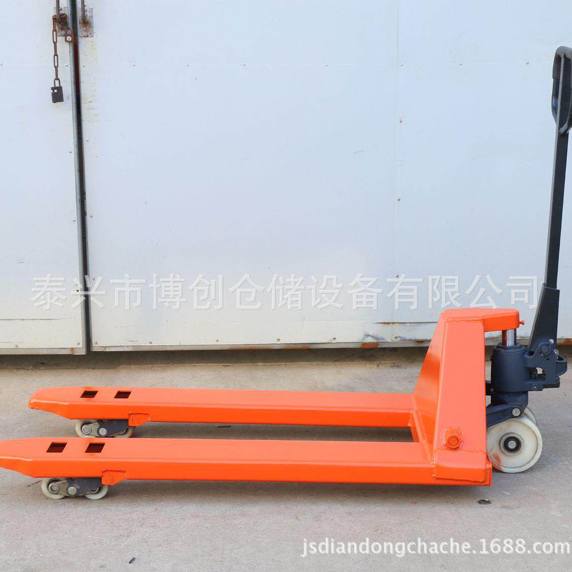 手动拖车2吨3吨加长加宽低放型手推叉车地牛拖板车手动托盘装卸车