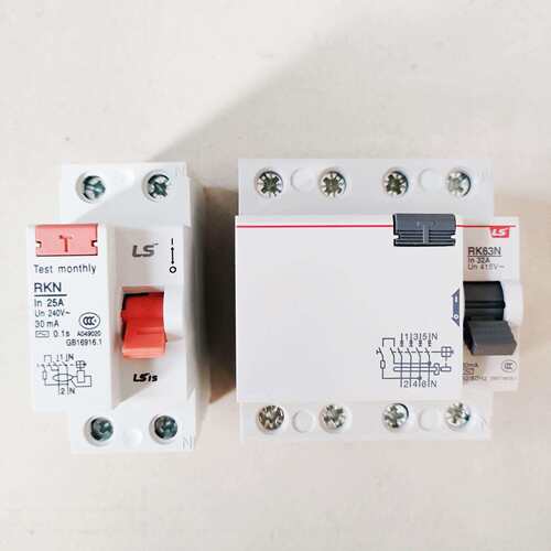 LS原装100A漏电断路器RKN 1P+N 3P+N 25A 32A 40A 63A 2P保护器4P