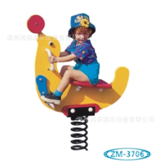 幼儿园儿童户外小区PE板弹簧摇马/儿童PV板摇摇乐/塑料板海狮摇马