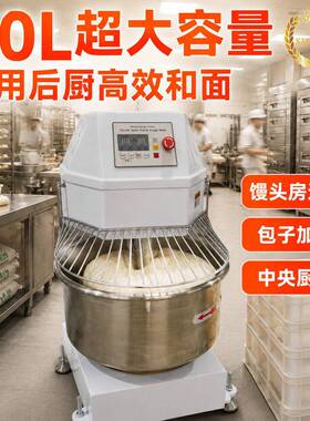 和面机商用80L100L全自动双速双动揉面机dough mixer跨境和面机
